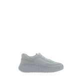 Chloé White Calf Leather Bos Taurus Platform Sneakers